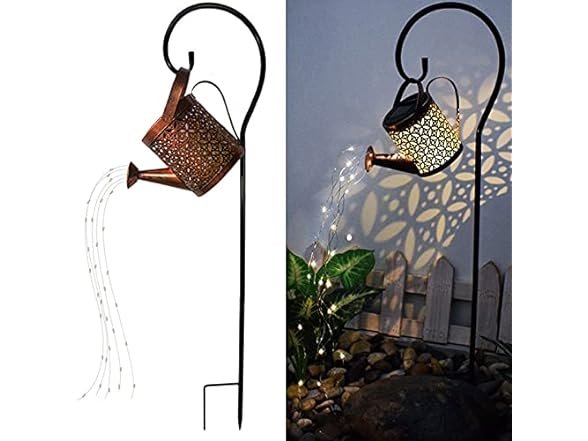 solar lantern watering can set