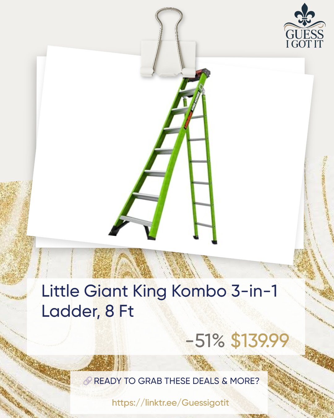 51% OFF! Little Giant King Kombo 3-in-1 Ladder – Only $139.99! untitled project (53)