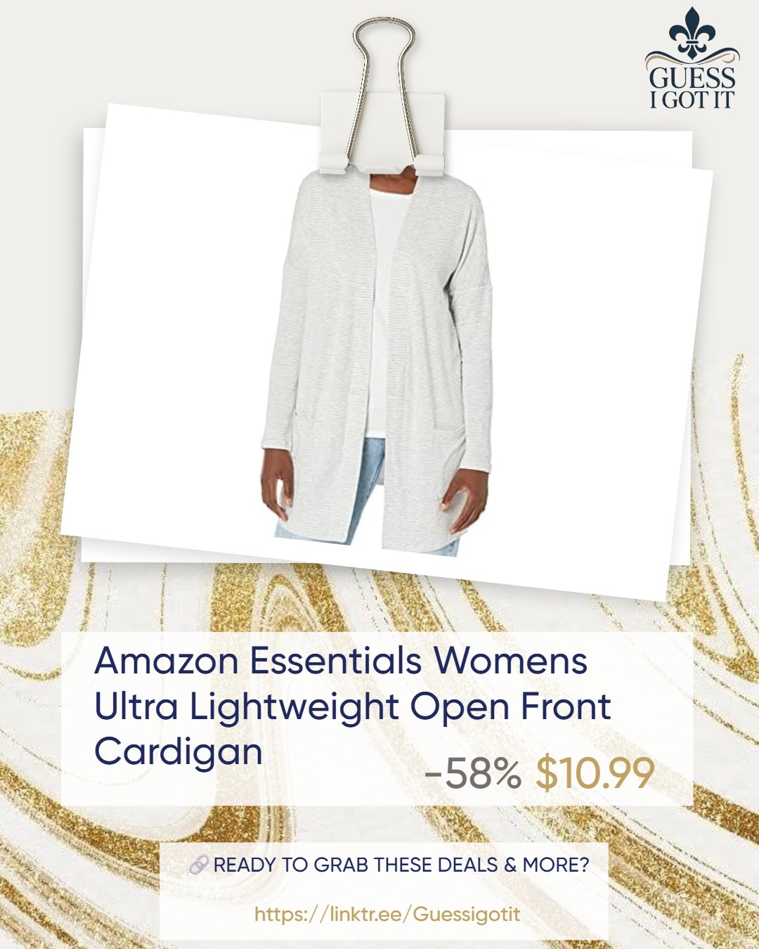 58% OFF! Amazon Essentials Women's Relaxed Fit Open Front Cardigan – Only $10.99! untitled project (60)