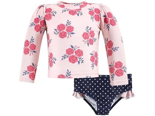 50% OFF! Hudson Baby Girls Swim Rashguard Sets only $10.99! e9ecc3c7 b64c 4729 8b4f 4ef01255f12b