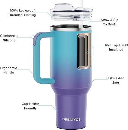Greatyos 40oz Tumbler