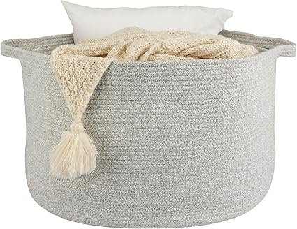 XUANGUO Extra‑Large Cotton Rope Basket