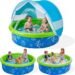 Kids Pool for Toddler – Foldable Kiddie Pool with Removable Canopy (47in) 71+5bxwjkwl. ac sx679